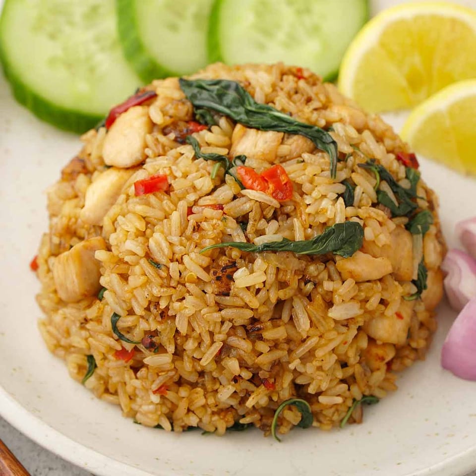 Hot Basil Fried Rice.