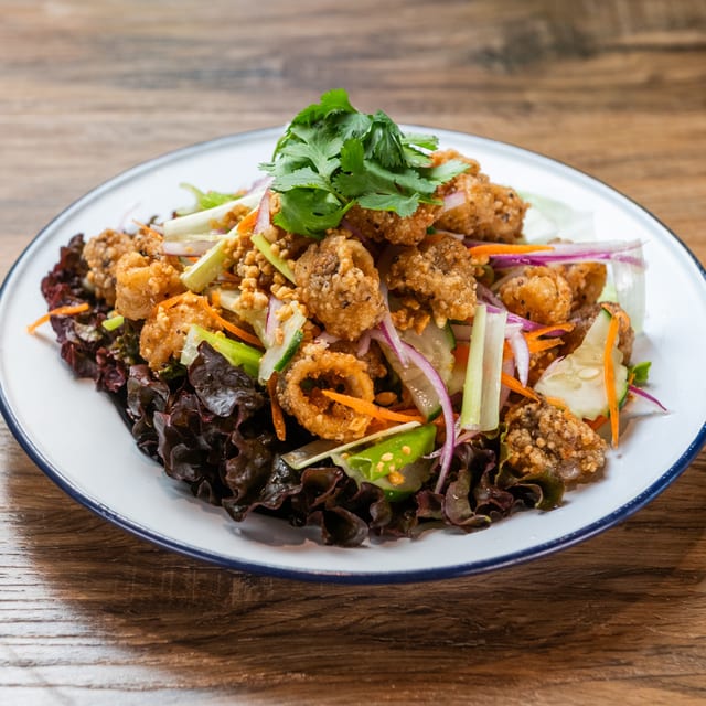 Crispy Calamari Salad.