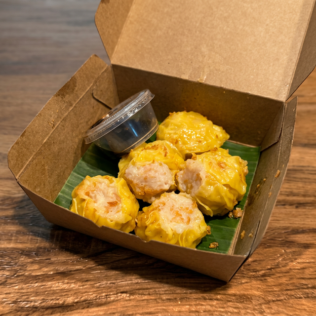 Steamed Pork and Shrimp Dumplings.